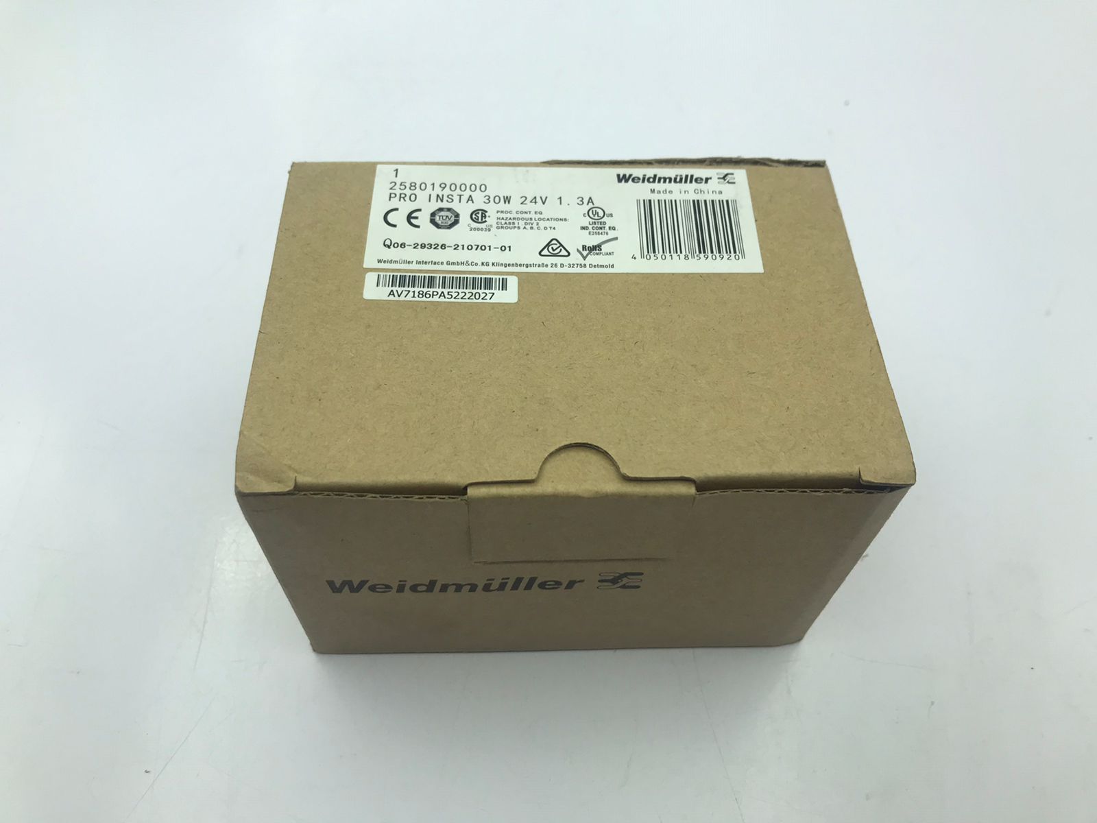 Weidmüller Pro Insta 30w 24v 1.3a Switching Power Supp 2580190000