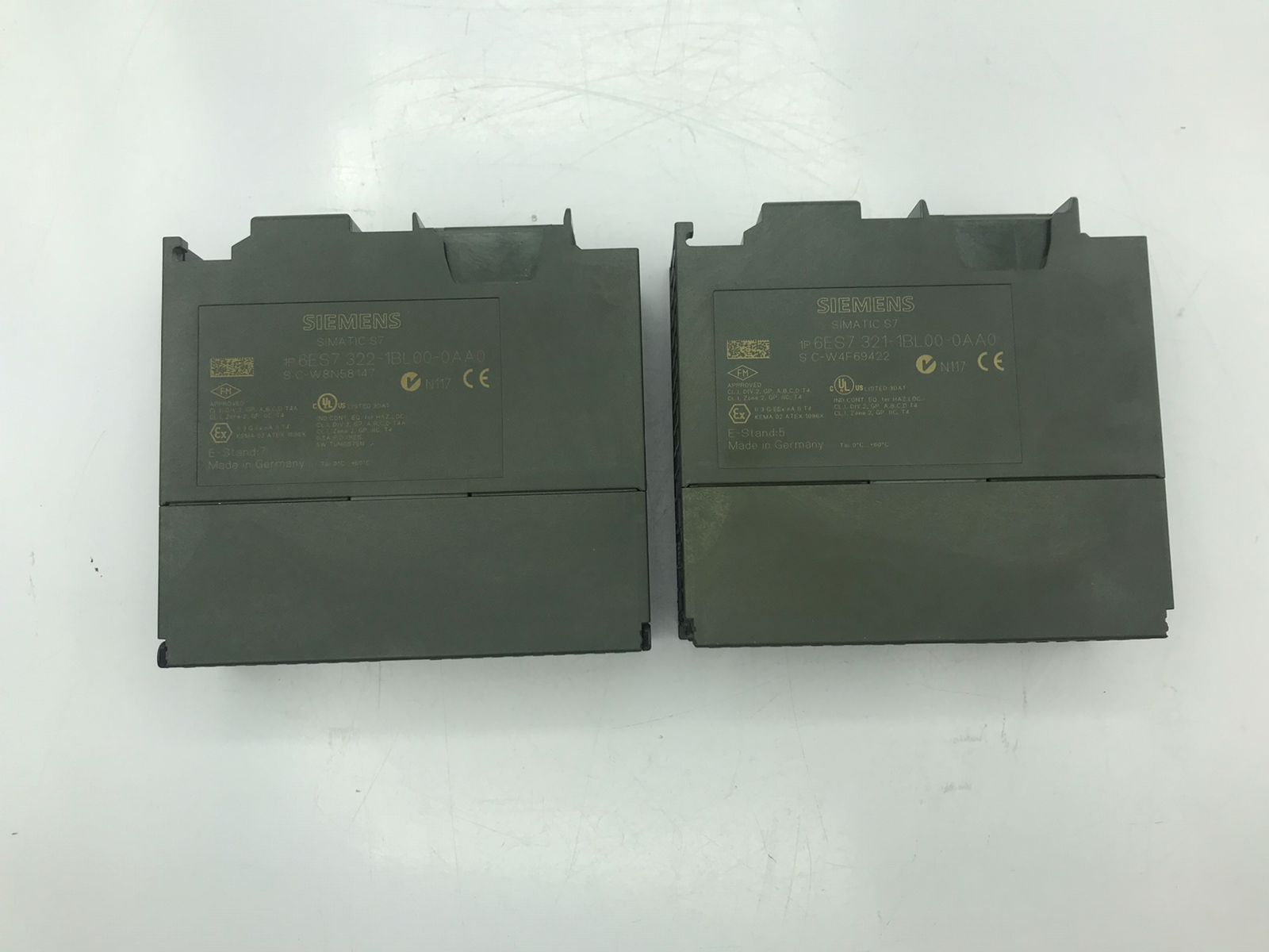 PACK OF 2 SIEMENS 6ES7321-1BL00-0AA0 6ES7322-1BL00-0AA0