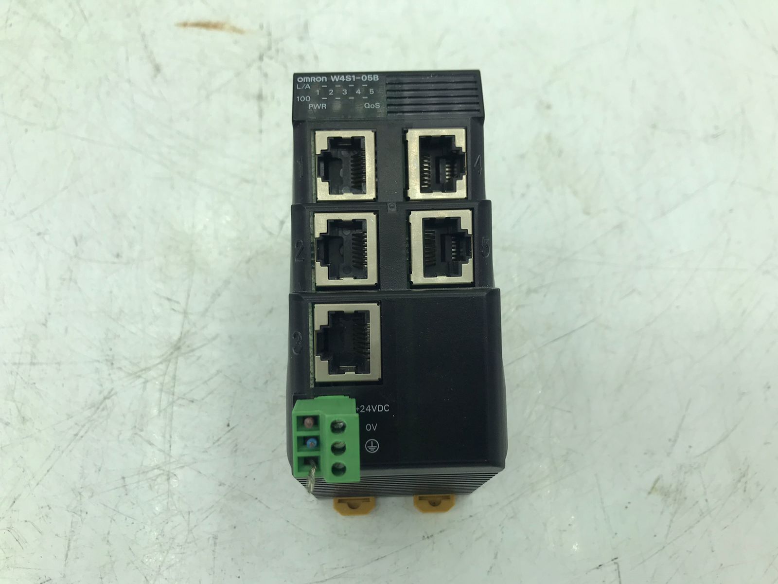 OMRON W4S1-05B Ethernet Switch π 5-Port Unmanaged Industrial Hub Used/Tested β