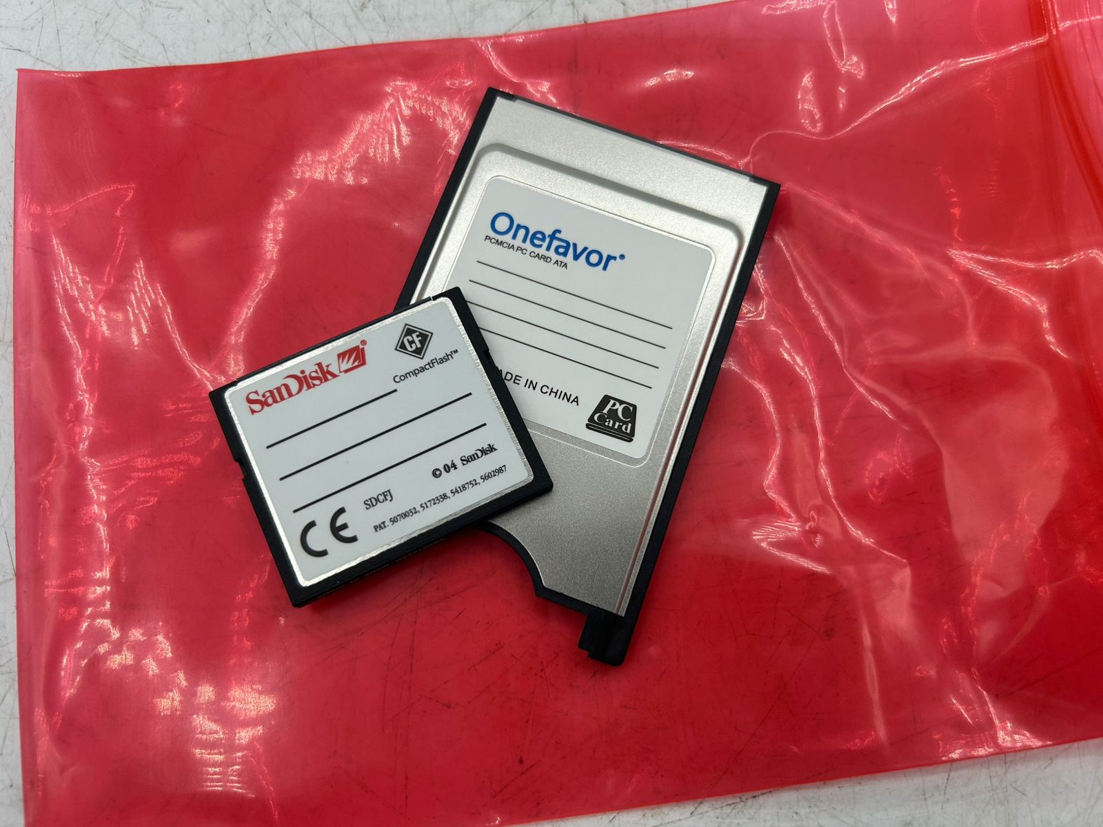 FOR FANUC 128MB CF Compact Flash Card + PCMCIA Adapter Kit 💾 NEW CNC Memory 📦