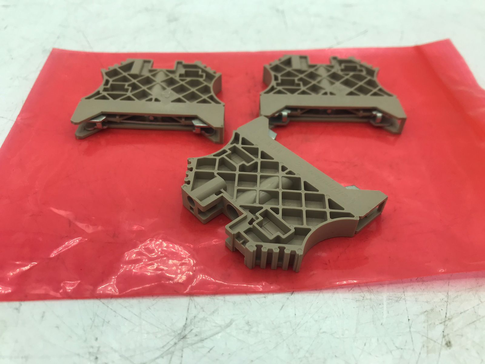 3pc Weidmüller WEW 35/2 End Bracket 🛑 DIN Rail TS 35 Terminal Stop 1061200000 Used