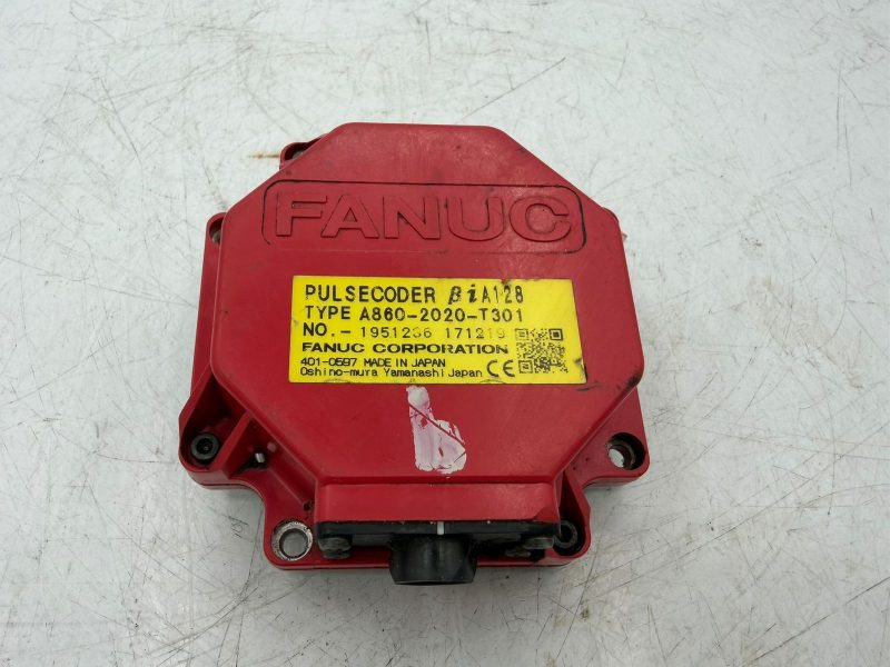 FANUC A860-2020-T301 Alpha iI64 Pulse Coder Encoder Tested Used CNC Motor Part