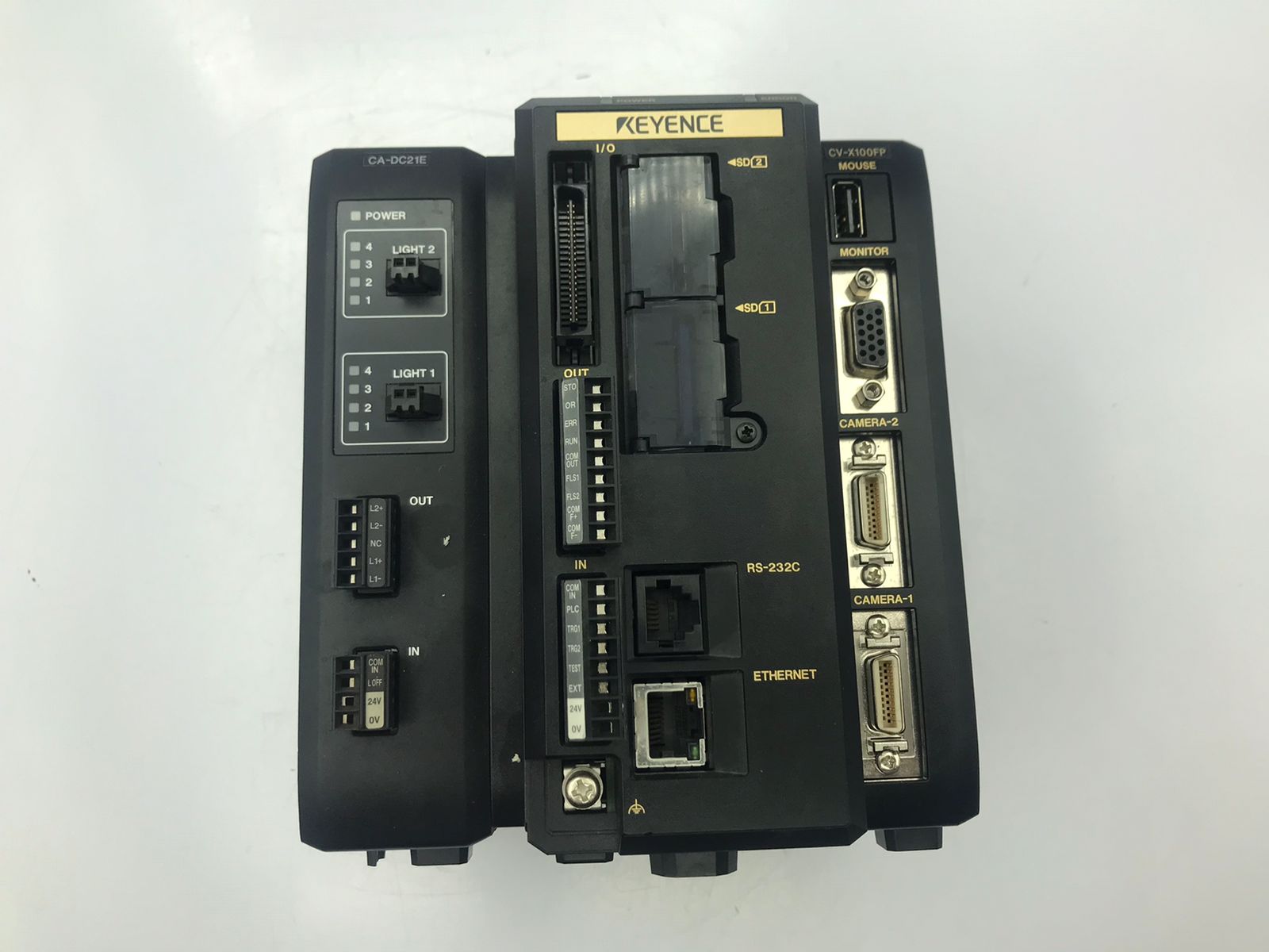 Keyence 2-Camera Vision System with Ethernet & RS-232 CV-X100FP