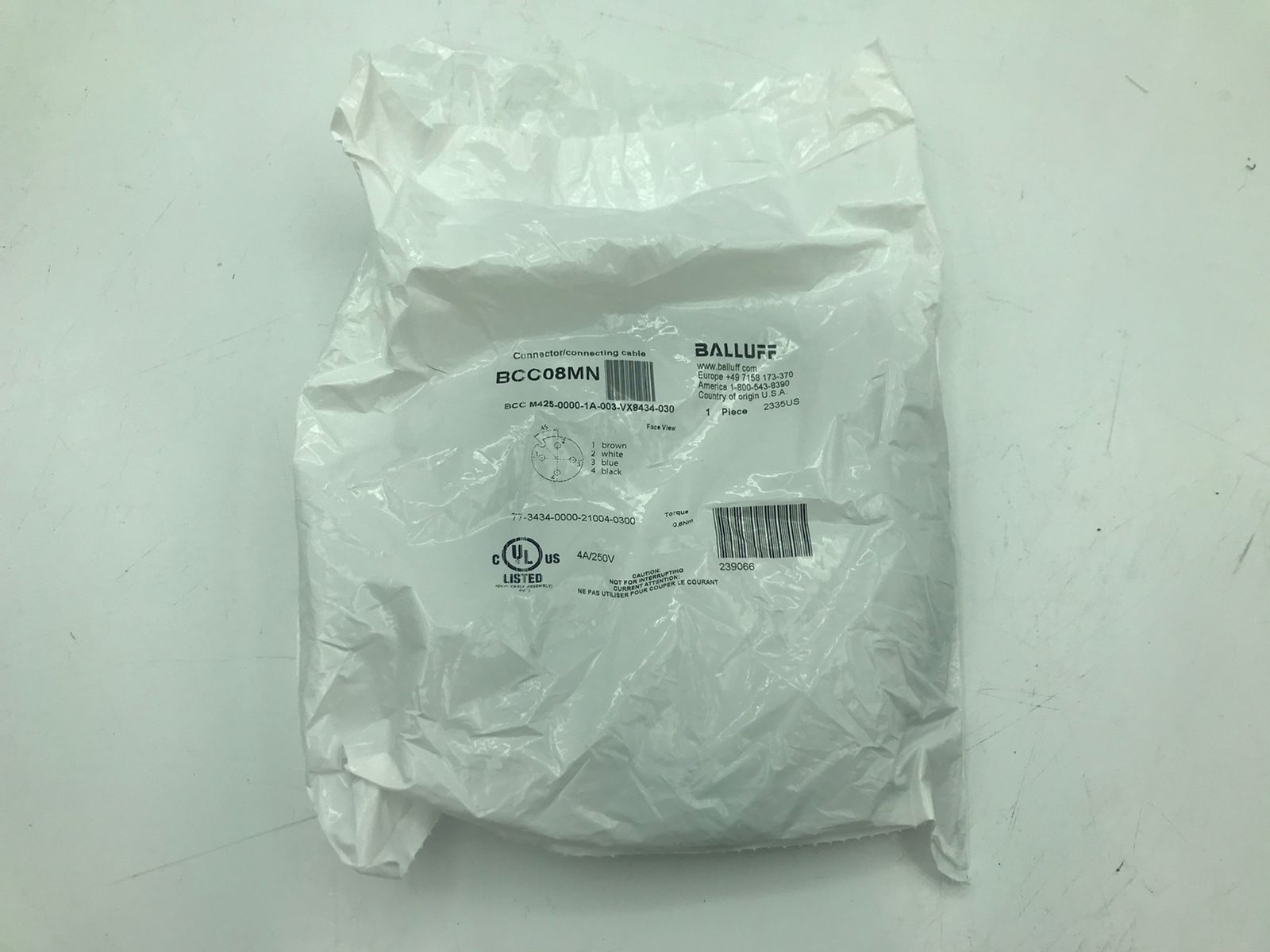 BALLUFF BCC08MN BCC M425-0000-1A-003-VX8434-030 cable &LL
