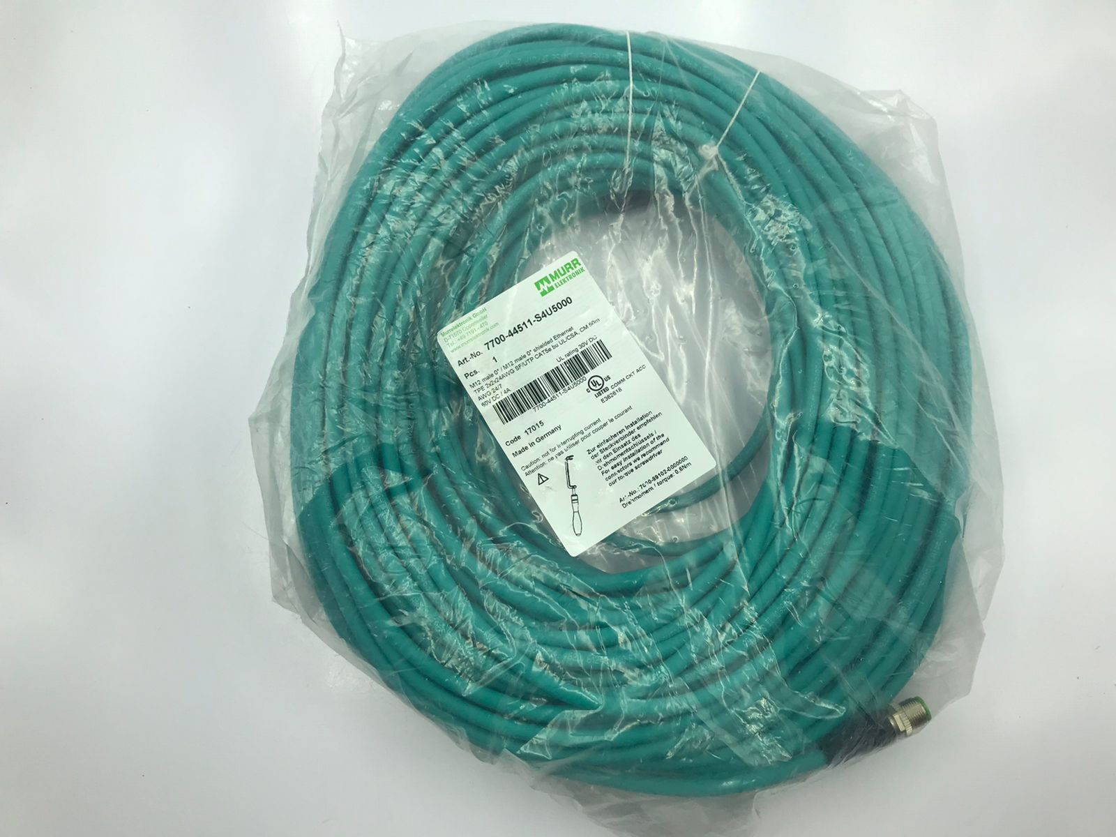 MURR ELEKTRONIK 7700-44511-S4U5000 / 770044511S4U5000 (BRAND NEW)