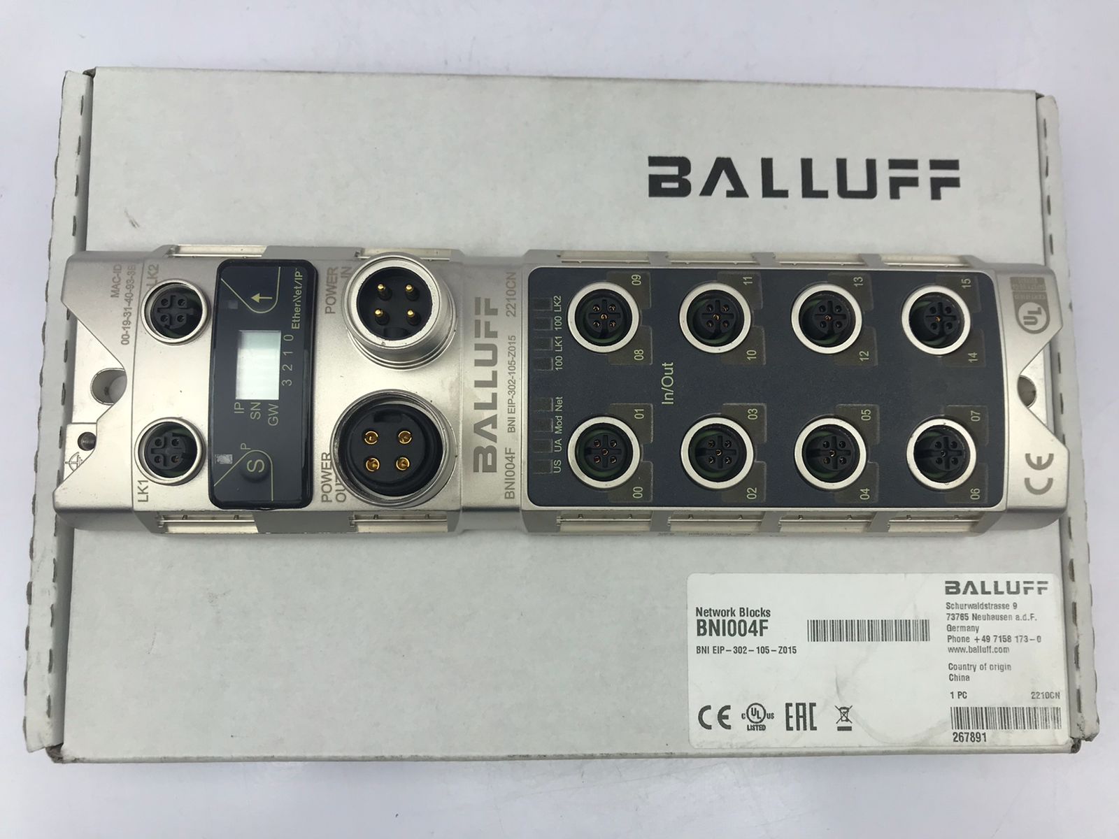 Balluff BNI EIP-302-105-Z015 BNI004F Module