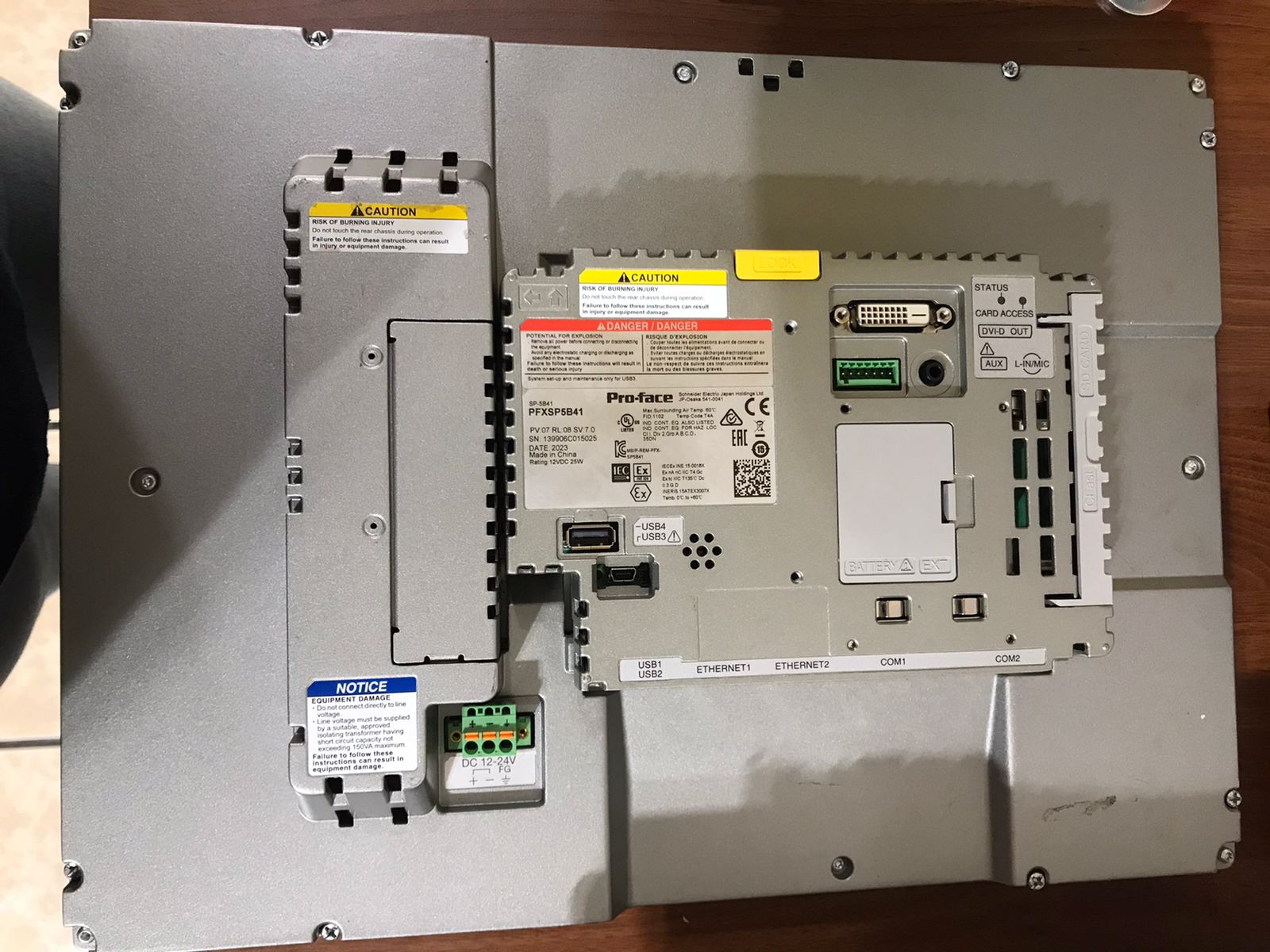 Pro-face PFXSP5B41 SP5000 Series Open Box Module HMI Processor Unit Tested Used