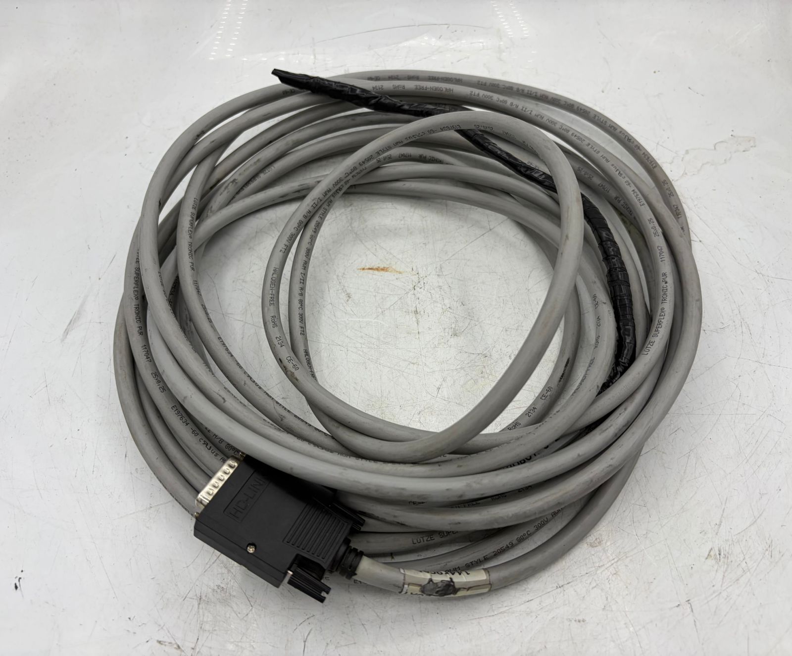 HD-LINK 14460CBL Robot C EOAT Cable DB25 D-Sub 25-Pin Male Industrial Cable Used