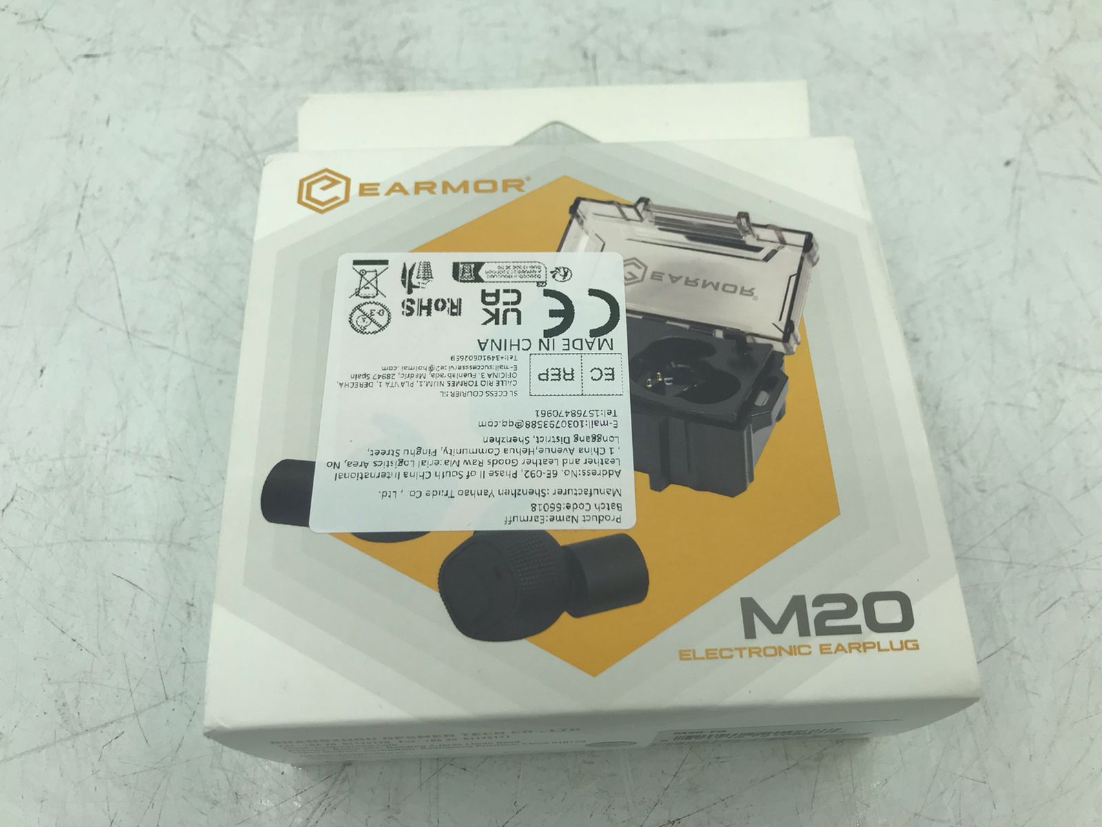 EARMOR M20-FG Electronic Earplugs Tactical Hearing Protection NIB Noise Reduction