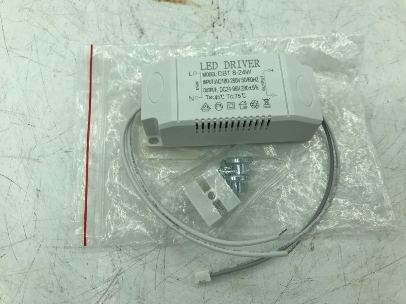 DBT LED Driver 8-24W Constant Current 300mA 24-96V AC85-265V Lamp Transformer NWOB
