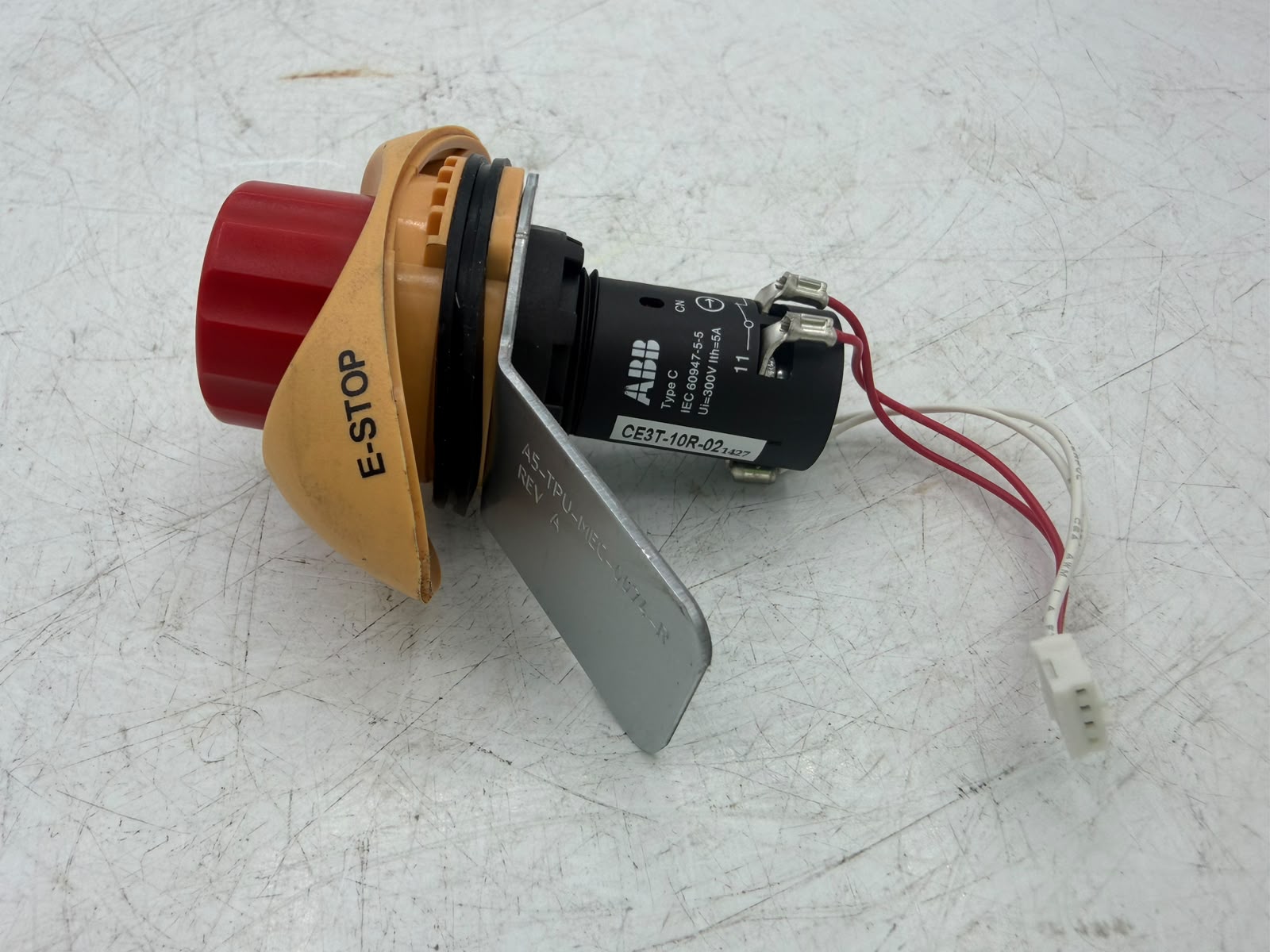ABB CE3T-10R-02 Emergency Stop for IRC5 Teach Pendant DSQC679 USED