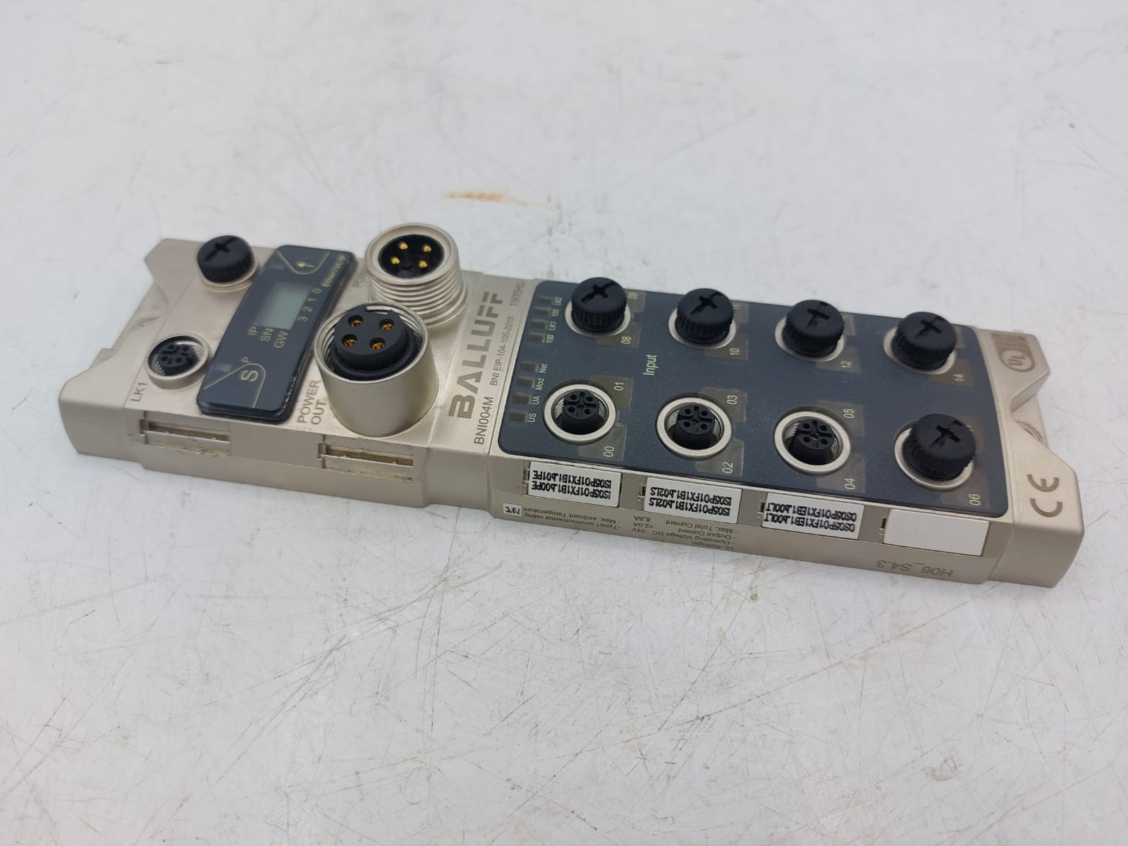 Balluff BNI004M BNI EIP-104-105-Z015 EtherNet/IP Network Module I/O Block
