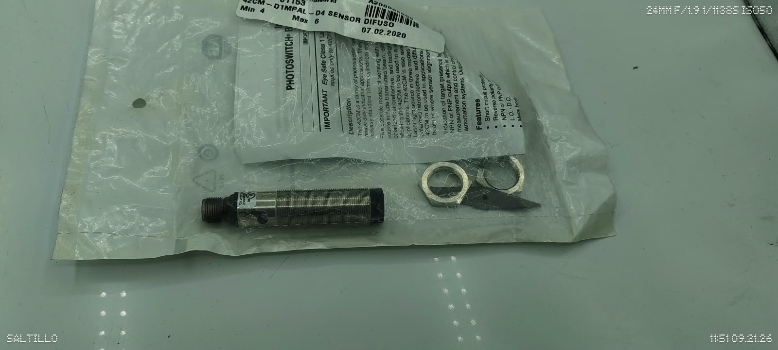 Allen Bradley 42CM-D1MPAL-D4 Series A Photoelectric Sensor PNP 400mm 10-30VDC