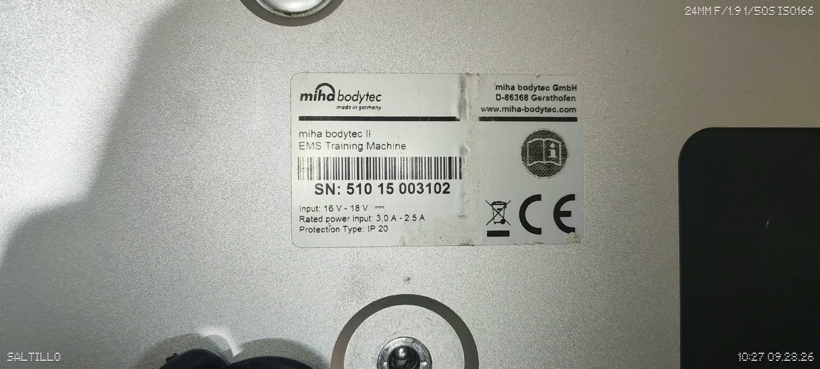 Miha Bodytec II EMS Training Machine Electrical Muscle Stimulation System