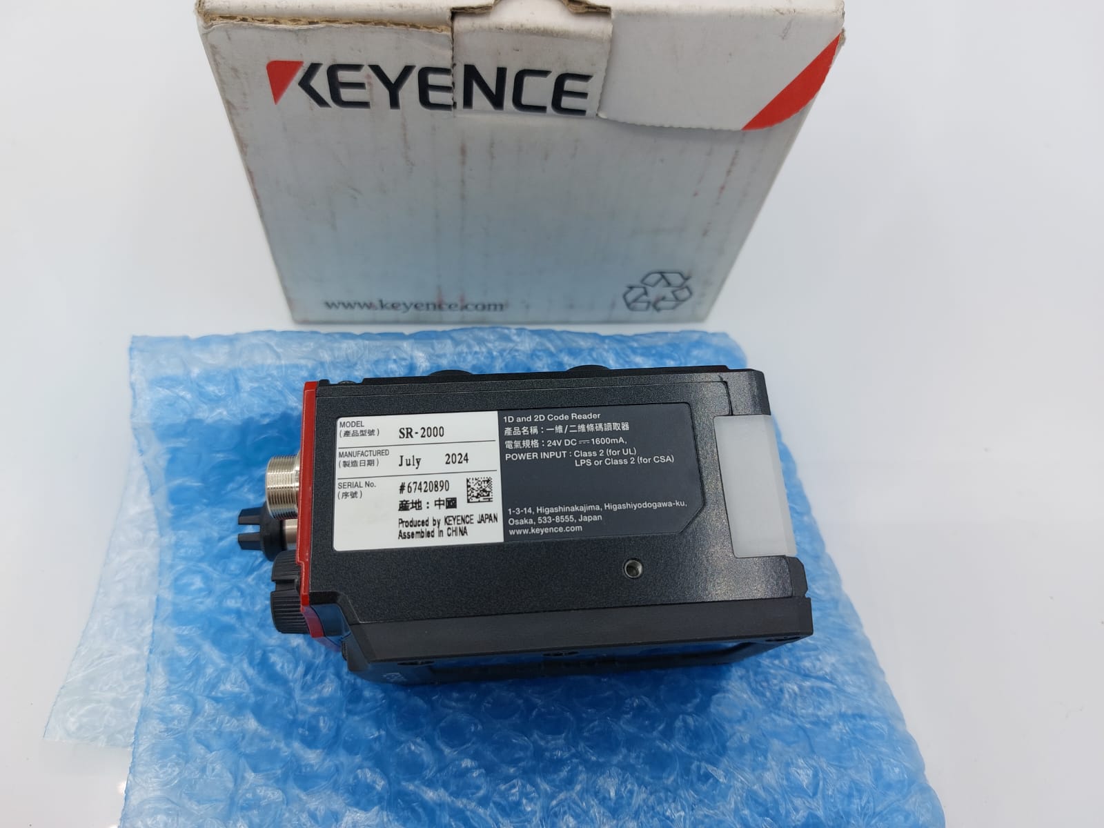 KEYENCE SR-2000 1D 2D Barcode Reader CMOS Scanner Full-Range EtherNet/IP NEW OEM