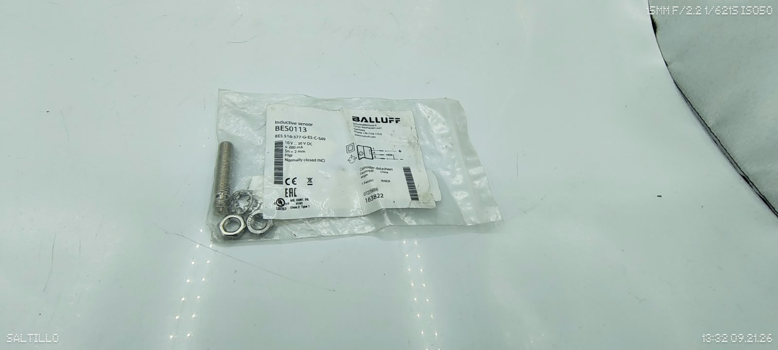BALLUFF BES01ZW BES M08MI-PSC40B-S49G Inductive Proximity Sensor M8 PNP NO 4mm - Image 2