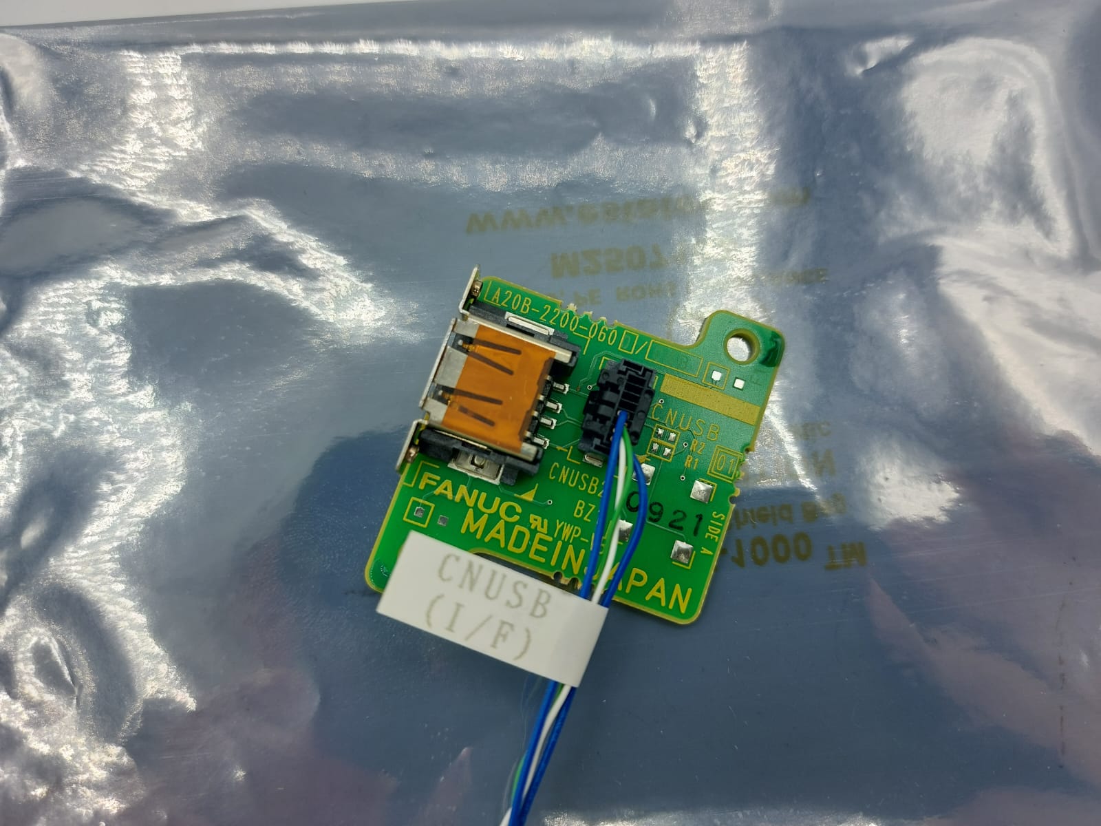FANUC A06B-2200-0600/04B CNUSB Interface Board w/ 2007-T329 Cable CNC Pull Tested - Image 3