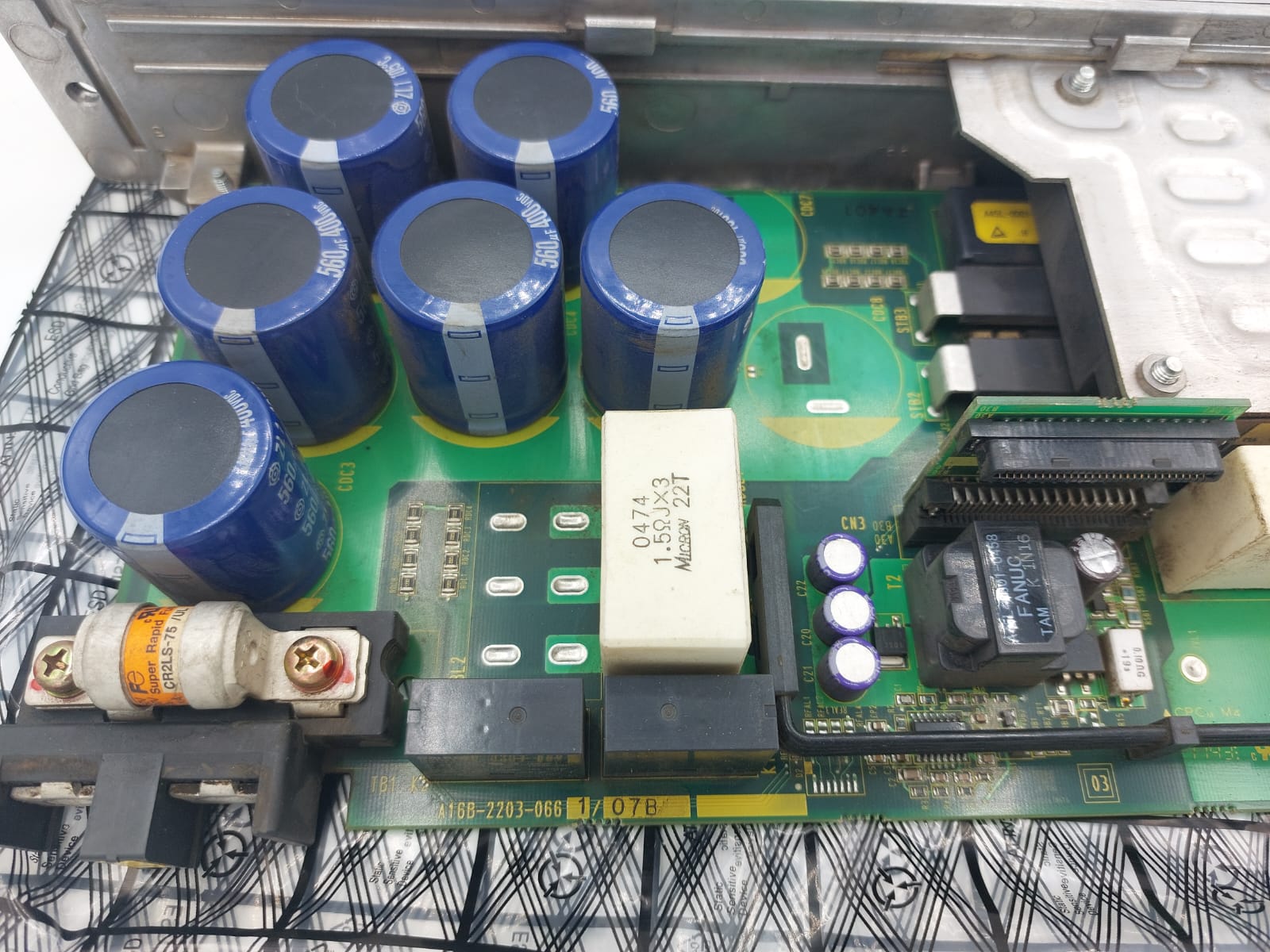 FANUC A16B-2203-0661/07B Servo Amplifier PCB Circuit Board Used Working Pull - Image 2
