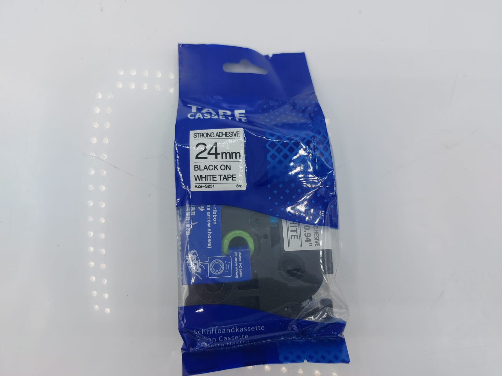 CINTA P/IMPRESORA TZE- S251 P/BROTHER PT- E500 EXTRA FUERZA NEGRA  24MM NACIONAL