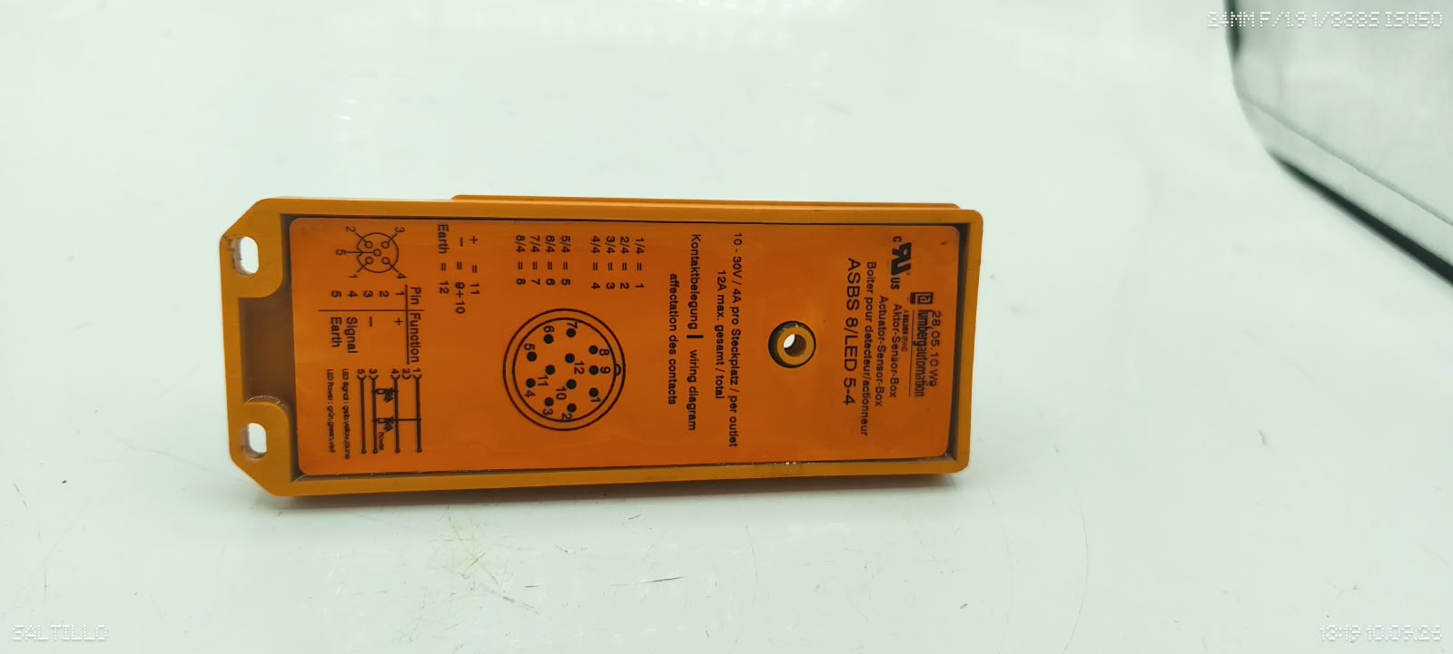 Lumberg ASBS 8/LED 5-4 Sensor Actuator Box 8 Port M12 M23 Working Pull