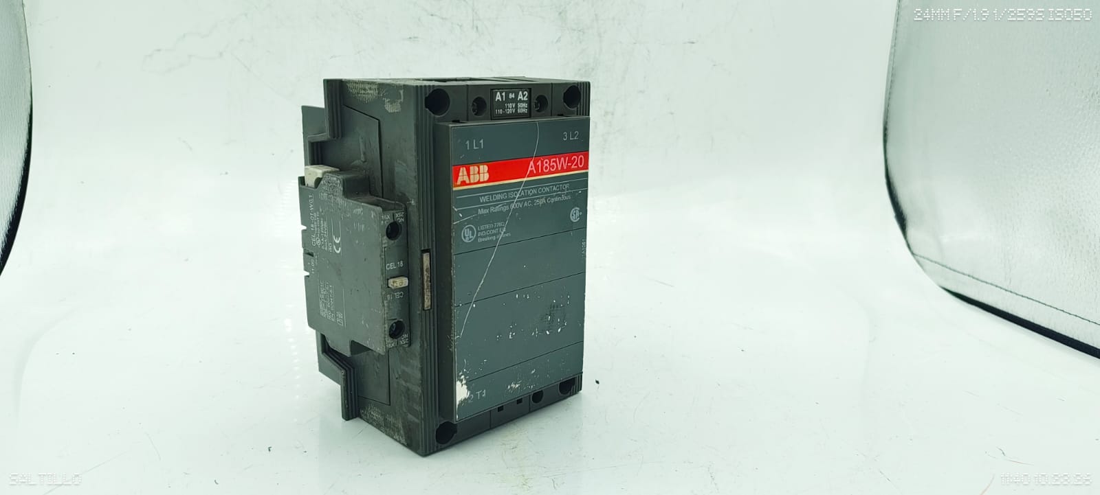ABB A185W-20 Welding Isolation Contactor 250A 600VAC 110/120V Coil Used