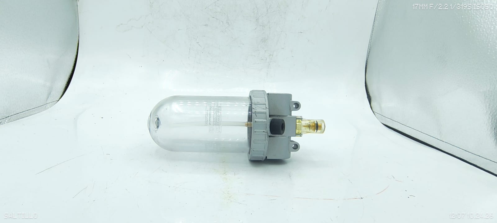 Pneumatic Air Line Lubricator Oiler Clear Polycarbonate Bowl Metal Housing