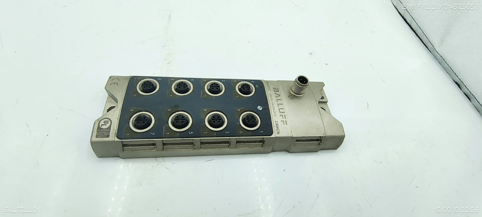 Balluff BNI0032 BNI IOL-104-000-Z012 IO-Link Sensor Hub 8-Port 16 PNP Inputs Used - Image 2