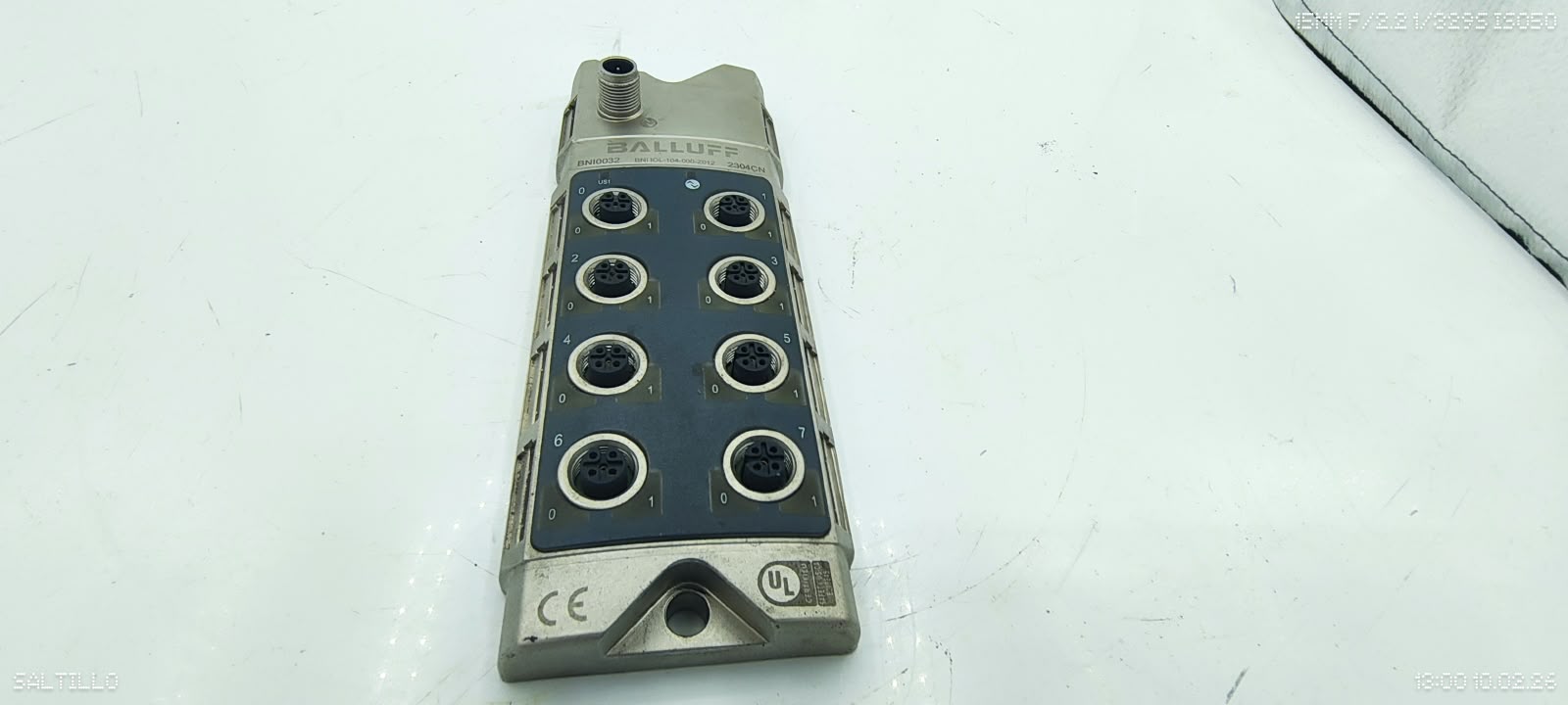 Balluff BNI0032 BNI IOL-104-000-Z012 IO-Link Sensor Hub 8-Port 16 PNP Inputs Used - Image 4
